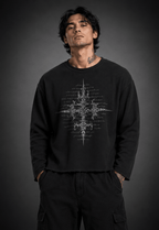 016// 'SACRED' Waffle Tee (Black) - Urbn Myth