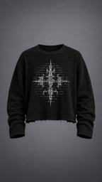 016// 'SACRED' Waffle Tee (Black) - Urbn Myth
