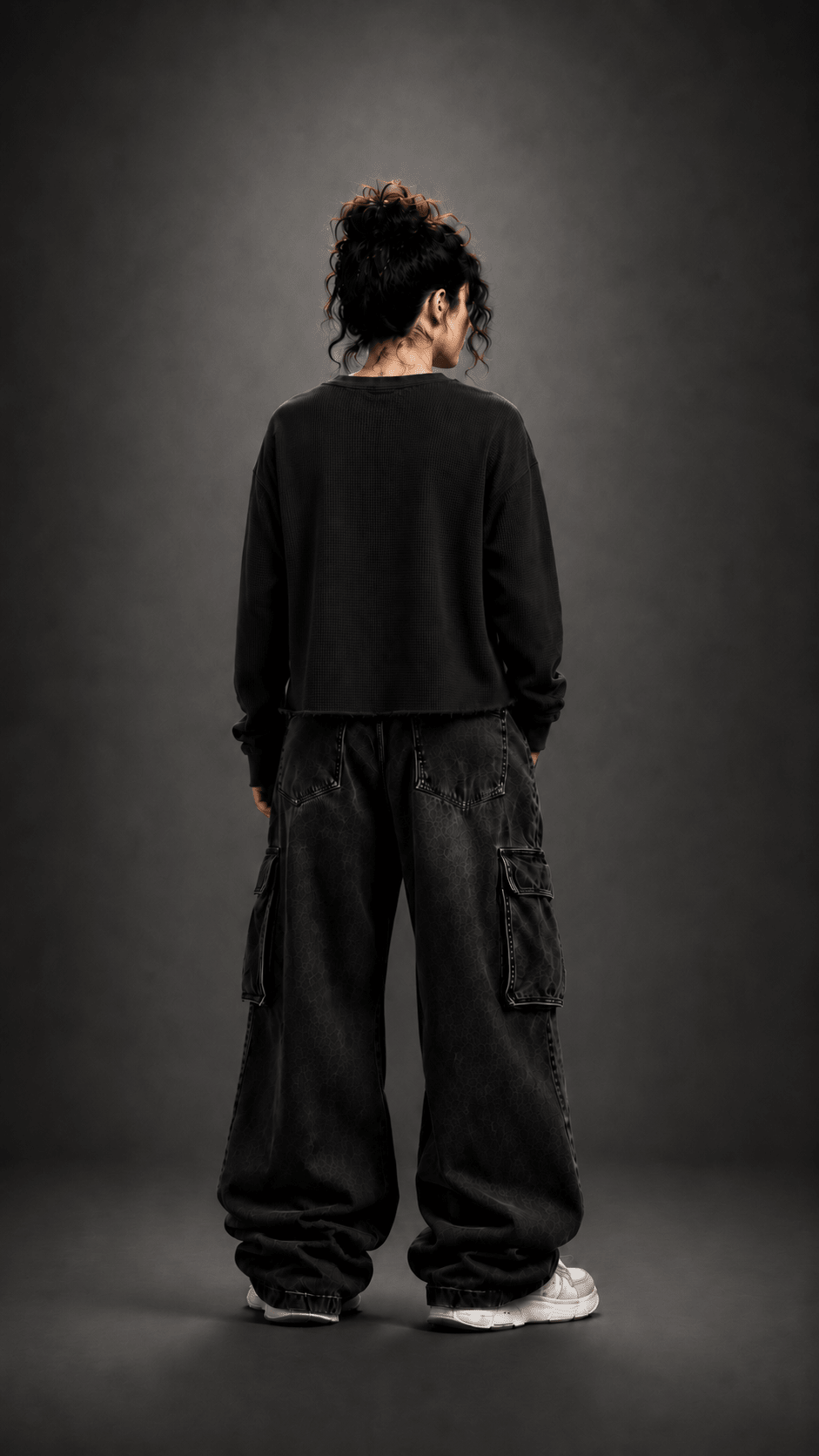 016// 'SACRED' Waffle Tee (Black) - Urbn Myth