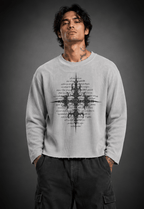 016// 'SACRED' Waffle Tee (Grey) - Urbn Myth