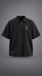 024// 'Berserk' Polo Tee (Black) - Urbn Myth