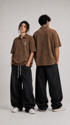024// 'Berserk' Polo Tee (Brown) - Urbn Myth