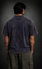 024// 'Berserk' Polo Tee (Navy) - Urbn Myth