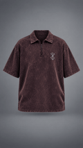 024// 'Berserk' Polo Tee (Wine) - Urbn Myth
