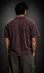 024// 'Berserk' Polo Tee (Wine) - Urbn Myth