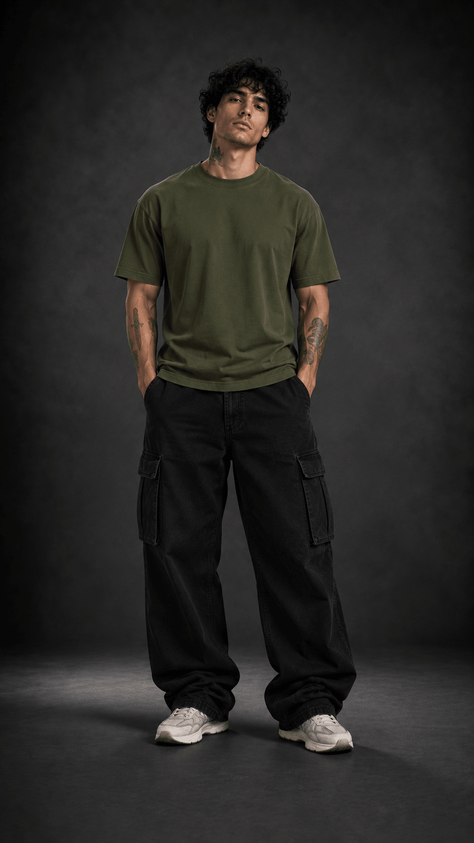 026// 'Minimal' Plain Regular (Olive Green) - Urbn Myth