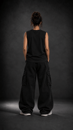 027// 'Muscle Freak' Tank (Black) - Urbn Myth
