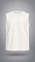 027//'Muscle Freak' Tank (White) - Urbn Myth