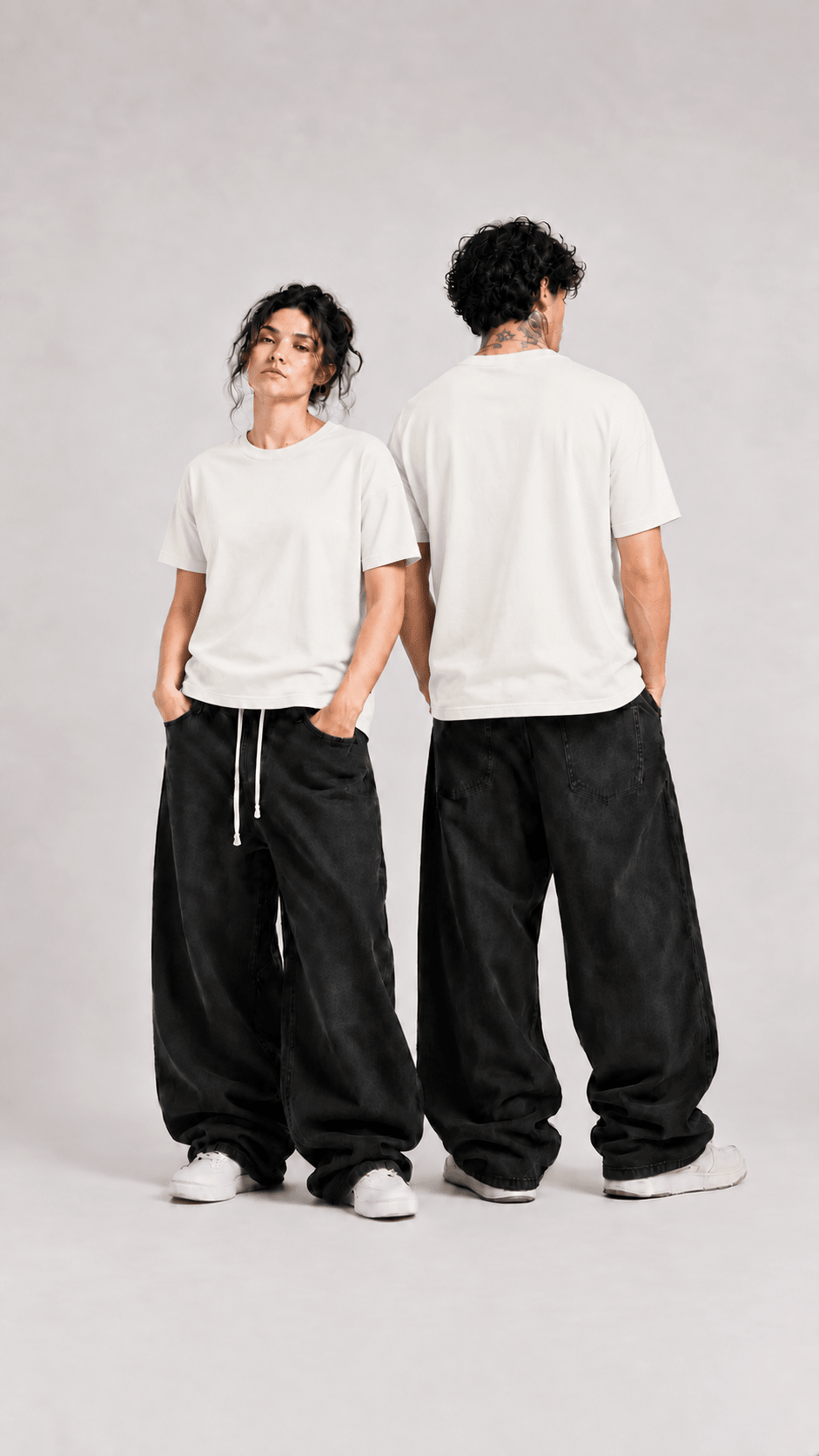 031// 'Duality' Plain Tee Combo (Black and White) - Urbn Myth