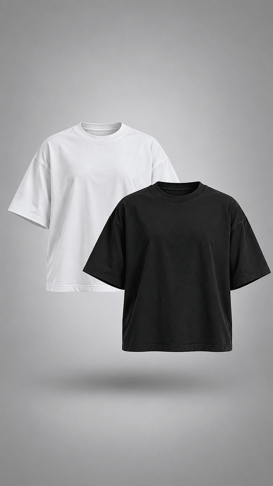 031// 'Duality' Plain Tee Combo (Black and White) - Urbn Myth
