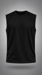 027// 'Muscle Freak' Tank (Black)