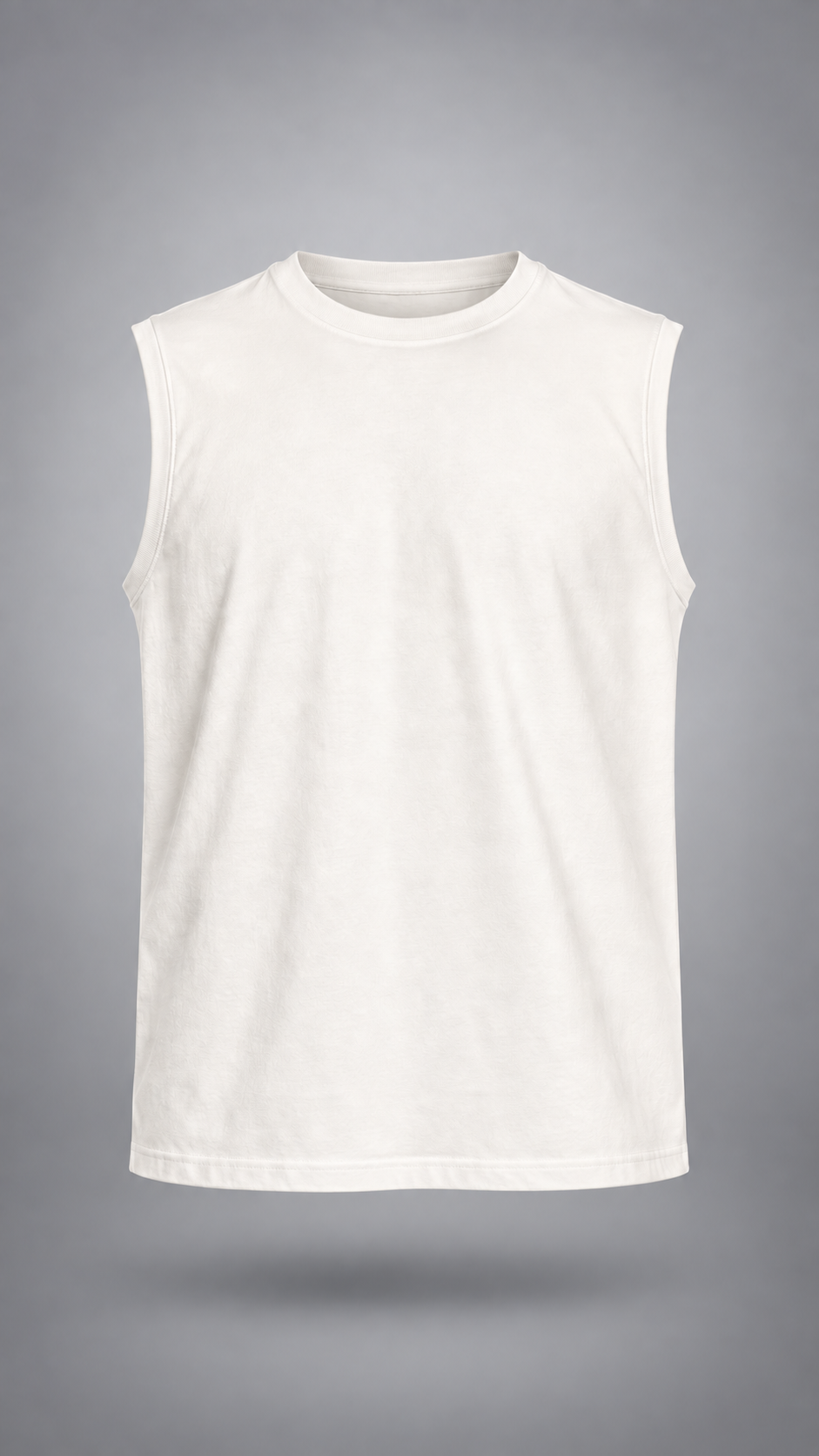027//'Muscle Freak' Tank (White)