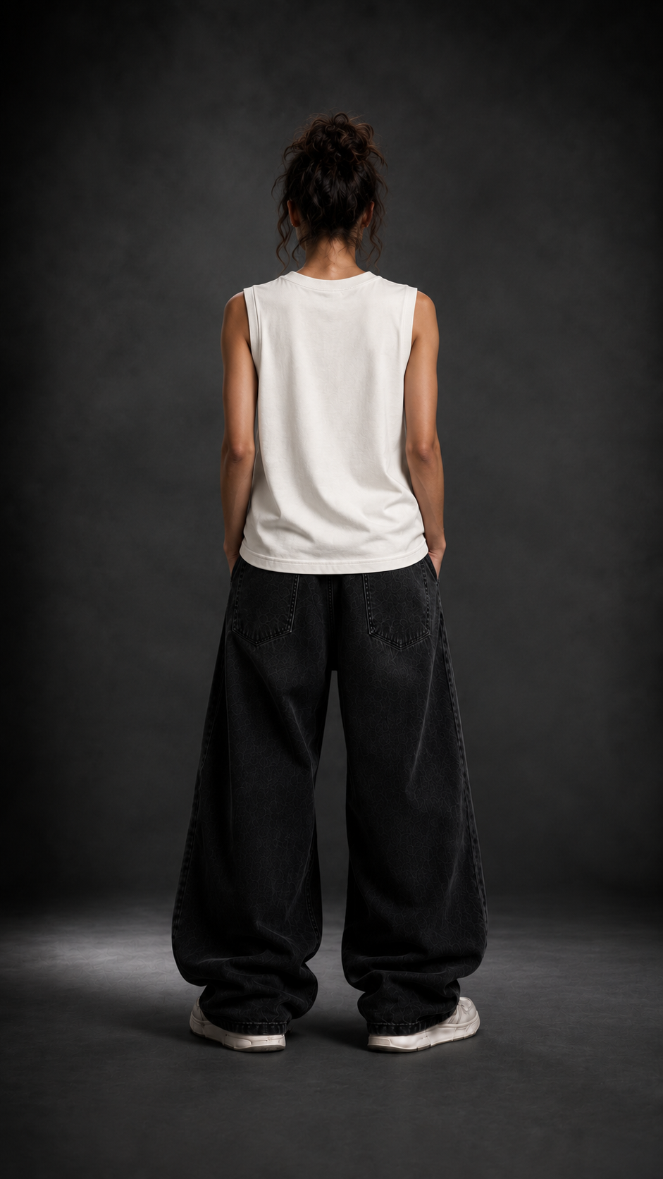027//'Muscle Freak' Tank (White)