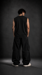 027// 'Muscle Freak' Tank (Black)