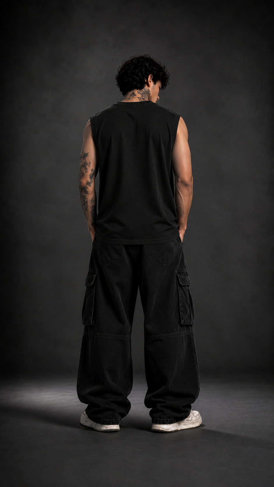 027// 'Muscle Freak' Tank (Black)