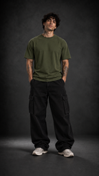 026// 'Minimal' Plain Regular (Olive Green)