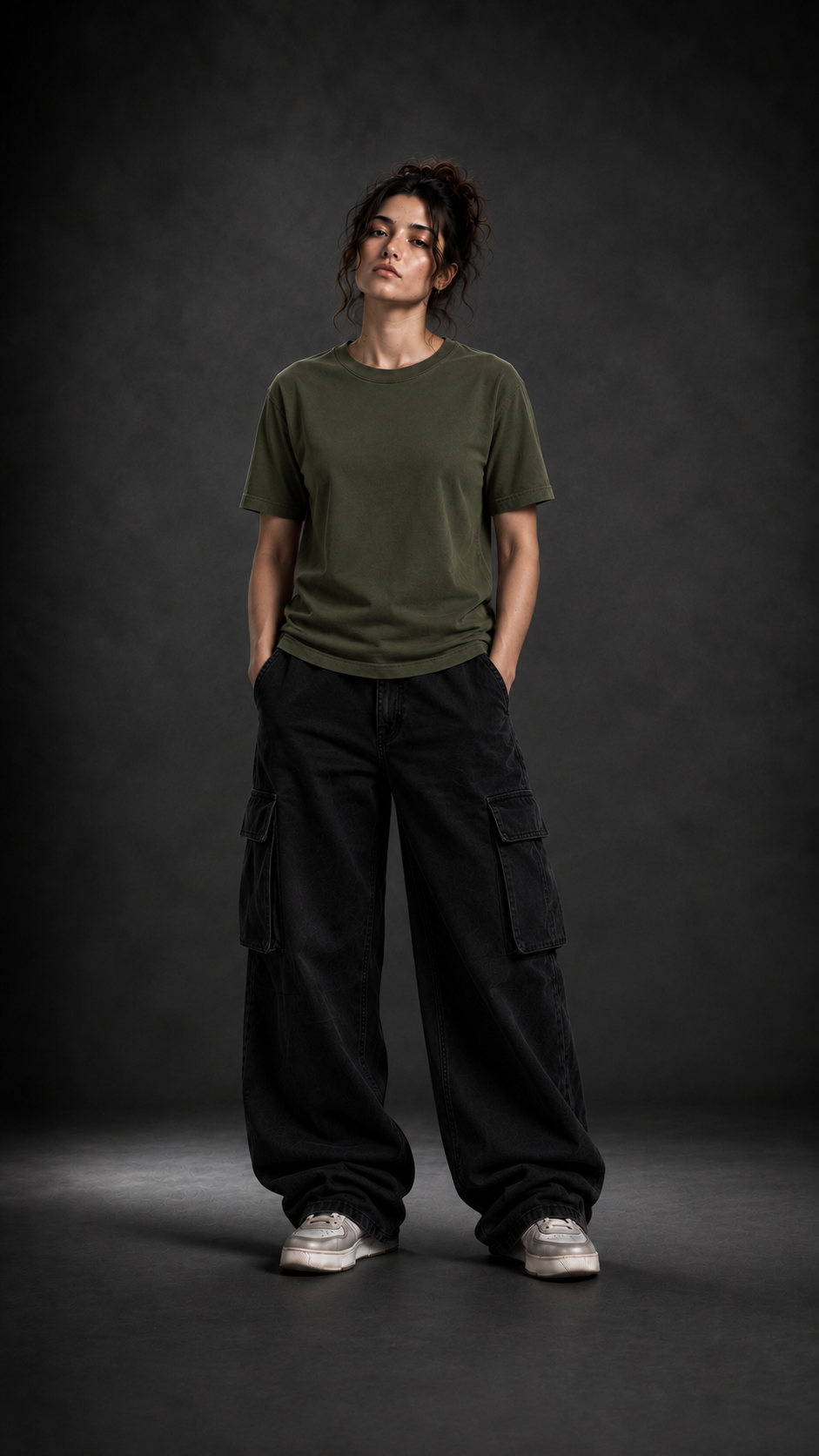 026// 'Minimal' Plain Regular (Olive Green)