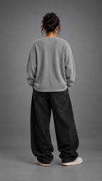 011//'FACELESS' Waffle Tee (Grey)