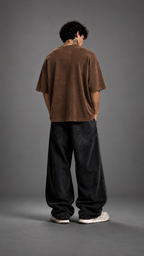 030// "URBN" AcidWashed Oversized Tee (Brown)