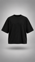 003// 'Myth' Plain Oversized Tee (Black)