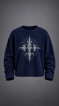 016// 'SACRED' Waffle Tee (Navy)